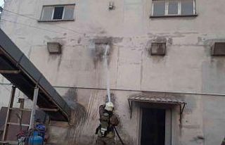 Bandırma’da TMO binasında baca yangını