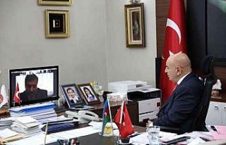 Başkan Altınok, telekonferansla Azerbaycanlı başkanlarla...