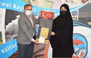 Başkan Doğan, hafız Betül Sevinç’i kabul etti