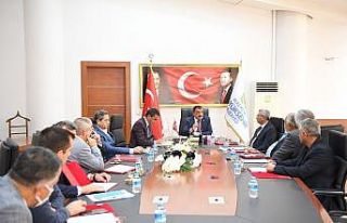 Başkan Gürkan, sanayi esnaf temsilcileriyle bir...