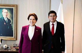 Başkan Özcan Akşener ile görüştü