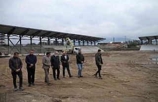 Başkan Özlü, spor kampüsü alanını gezdi