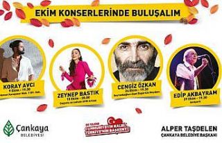 Başkentliler ekimde 5 konser ile sanatçılarla buluşacak