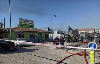 Başkent’te sanayi sitesinde yangın