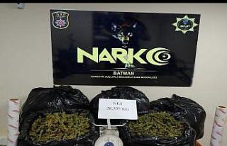 Batman’da uyuşturucu operasyonunda 67 kilo esrar...