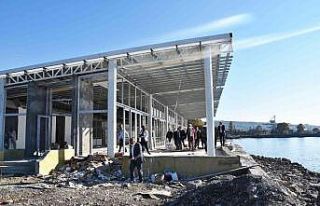 Belediye tarafından yaptırılan balık restoranı...