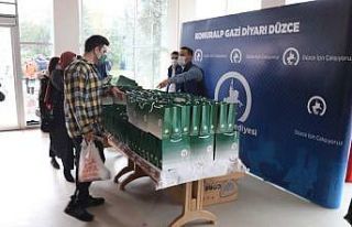 Belediyeden öğrencilere "hoş geldiniz"...