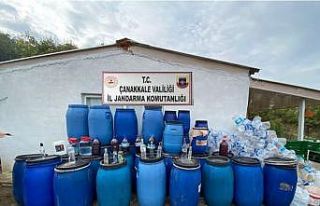 Biga’da kaçak içki operasyonu