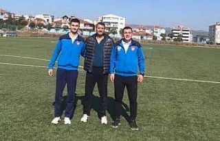Bilecik’te bir futbol müsabakası hakem ve gözlemci...