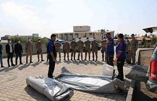 Bingöl’de 43 jandarma personeline çadır kurma...