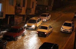 Boyabat’ta sağanak etkili oldu