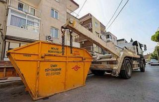 Buca’da günde 110 ton moloz toplanıyor