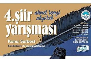 Büyükşehirin geleneksel şiir yarışmasına bin...
