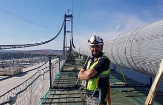 Çanakkale Köprüsü’nü bisikletle geçen ilk...