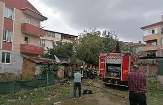 Darıca’da kömürlük yangını