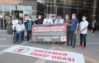 Doktorlar, Rümeysa Berin Şen için basın açıklaması...