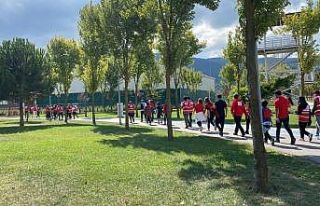 Dünya yürüyüş gününde sağlıklı hayata dikkat...