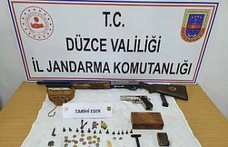 Düzce’de tarihi eser operasyonu