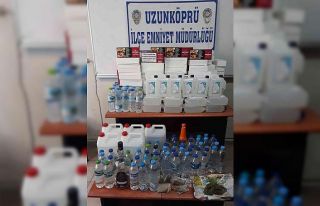 Edirne’de sahte içki operasyonu