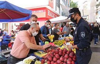 Efeler Belediyesi zabıta ekiplerinden Korona virüs...
