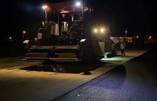 Erzincan merkezde asfalt çalışmaları devam ediyor