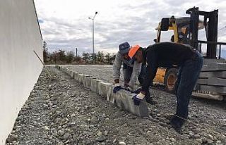 Erzincan’da yol yapım çalışmaları devam ediyor