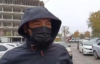 Erzurum kent merkezine mevsimin ilk karı yağdı