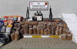 Erzurum’da kaçakçılar Jandarmadan kaçamadı