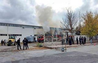 Eskişehir OSB’de fabrika yangını (1)