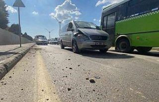 Fabrikanın hafriyat sahasındaki patlama ortalığı...