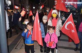 Fatsa’da fener alaylı Cumhuriyet Bayramı coşkusu