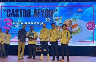 Gastronomi öğrencileri dereceyle döndü