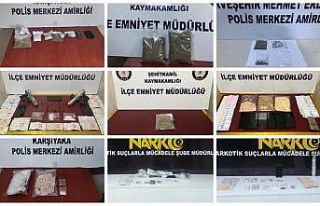 Gaziantep’te 1 haftada 33 uyuşturucu satıcısı...