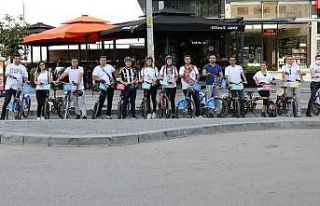 Gaziantep’te bisikletli ulaşım farkındalık turu...