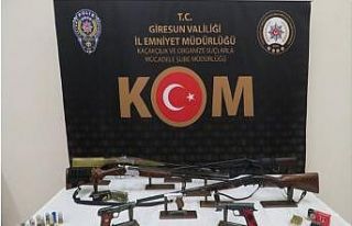 Giresun’da kaçak silah operasyonu