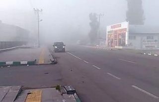 Göle’de etkili olan yoğun sis trafiği olumsuz...