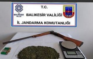 Gönen’de jandarmadan uyuşturucu operasyonu