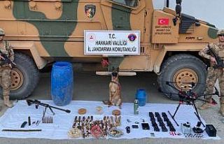 Hakkari’de çok sayıda mühimmat ele geçirildi