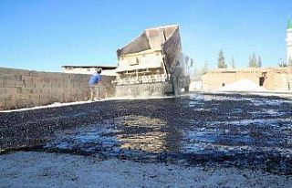 Haliliye kırsalında asfalt çalışması