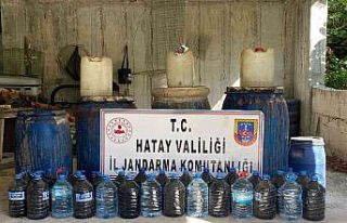 Hatay’da kaçak içki operasyonu