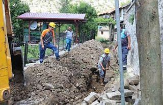 İbradı’da yağmur suyu çalışması