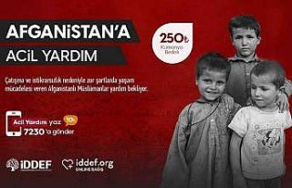 İDDEF’ten Afganistan’a yardım kampanyası