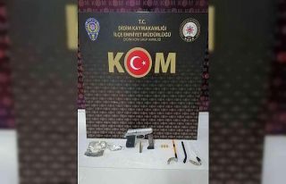 İş yerinden uyuşturucu ve silah çıktı