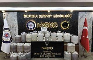 İstanbul Polisi rekor miktarda metamfetamin maddesi...