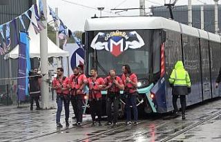 İstanbul’da makinistler ve sporcular 48 tonluk...