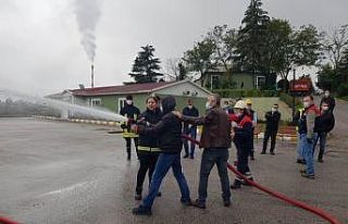 İtfaiye’den İZAYDAŞ personeline eğitim