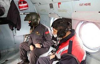 Jandarma trafiği havadan denetledi