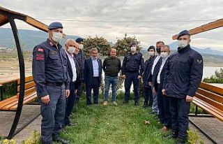 Jandarmadan köy muhtarlarına ziyaret