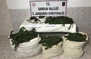Jandarmadan zehir tacirlerine operasyon: 46 kilo esrar...