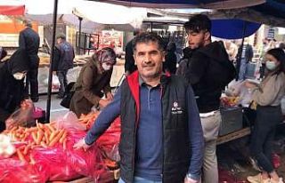 Kabakları çalınan pazar esnafı gaziden örnek...